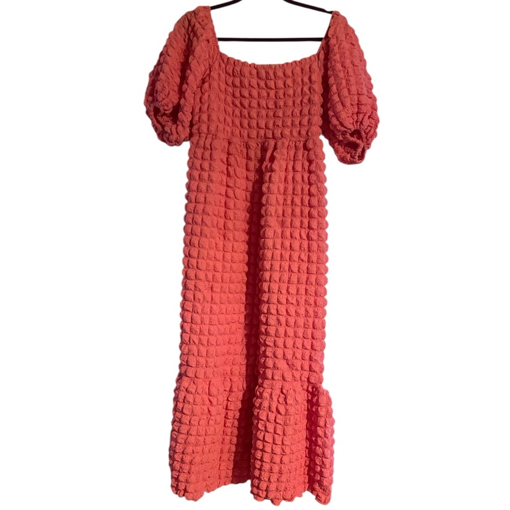 Simply Southern‎ Pink Maxi Bubble Dress Cloud Flowing Small NWT